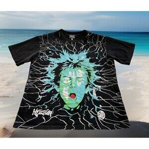HellStar Electric Kid Double-Sided Graphic Print AOP Black T-Shirt Men’s Small